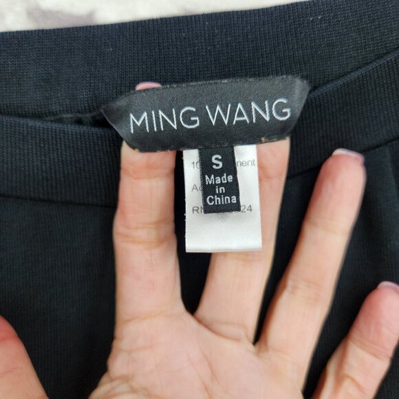 Ming Wang Womens Pull On Pant Small Slinky Travel Knit Designer Neutral Ankle - Picture 5 of 10